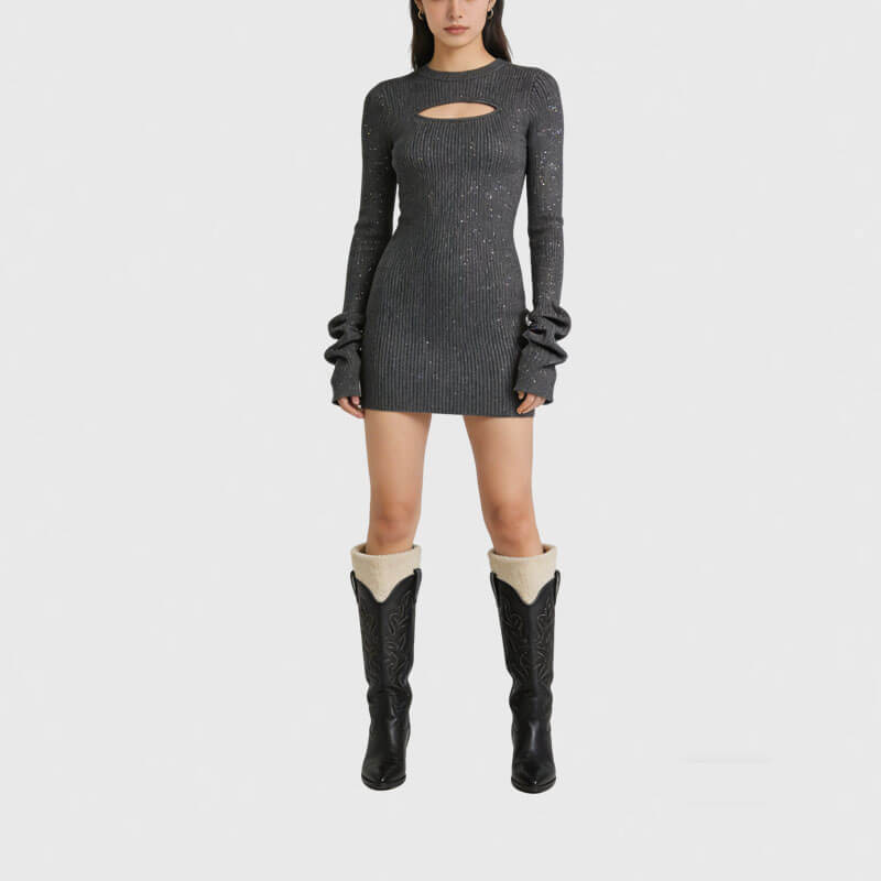 Customized knitted dress - Manufactured by Jiajing Apparel